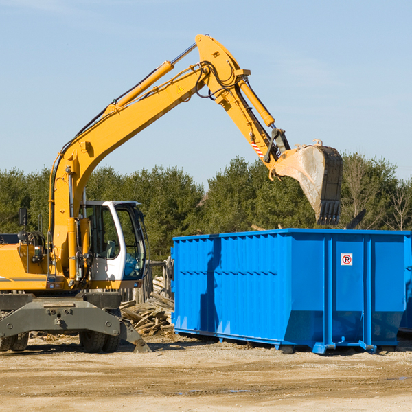 what are the rental fees for a residential dumpster in Rahway